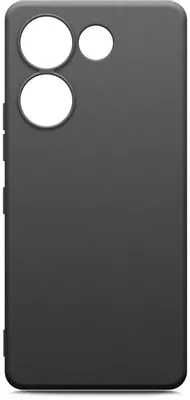 Чехол (клип-кейс) BORASCO Silicone Case, для Tecno Camon 20 (4G)/20 Pro (4G), черный [72054]