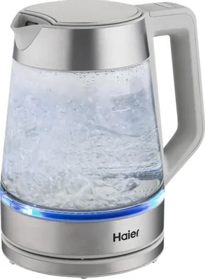 Чайник электрический HAIER HK-501, 1.7л, стекло/пластик