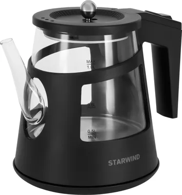 Чайник электрический StarWind SKG2113, 1л, стекло