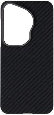 Чехол (клип-кейс) KONDIJAN Carbon, для Huawei Pura 70 ultra, черный [kjcr-huw-pura-70-ul-blk]