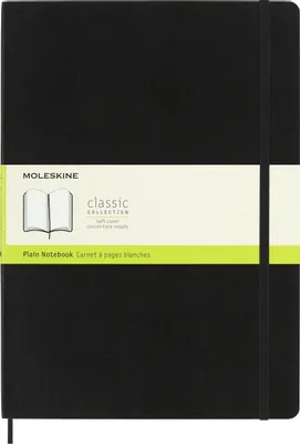 Блокнот Moleskine Classic Soft,  A4,  192стр,  без разлиновки,  мягкая обложка,  черный [qp643]
