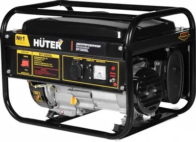 Бензиновый генератор Huter DY3000L, 220/12 В, 2.8кВт [64/1/4]