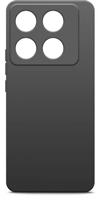Чехол (клип-кейс) BORASCO Silicone Case, для Infinix Note 40 Pro, черный [73180]