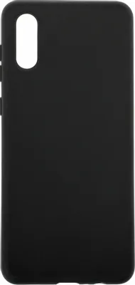 Чехол (клип-кейс) BORASCO Silicone Case, для Samsung Galaxy A02, противоударный, черный [39906]