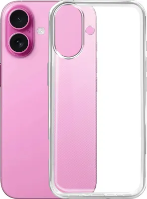 Чехол (клип-кейс) BORASCO Silicone Case, для Apple iPhone 16, прозрачный [73514]