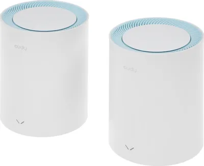 Бесшовный Mesh роутер CUDY M1200,  Wi-Fi 5,  AC1200,  2.4/5ГГц, 1 LAN,  белый, 2 шт. в комплекте [m1200(2-pack)]