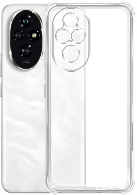 Чехол (клип-кейс) BORASCO Bumper Case, для Honor 200, противоударный, прозрачный [73617]