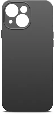 Чехол (клип-кейс) BORASCO Silicone Case, для Apple iPhone 15, черный [72417]