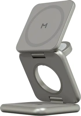 Беспроводное зарядное устройство MAGSSORY fold pro,  USB-C, 23Вт, 3A, титановый [wch063t]