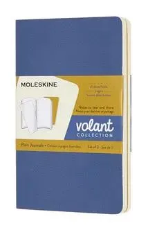 Блокнот Moleskine Volant,  80стр,  без разлиновки,  мягкая обложка,  синий [qp713b41m17]