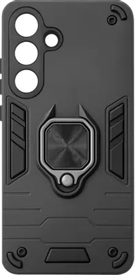 Чехол (клип-кейс) BORASCO Anti-Shock case, для Samsung Galaxy S25 FE, противоударный, черный [75716]
