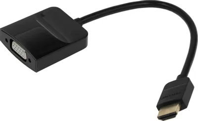Адаптер аудио-видео VENTION ACHBB,  HDMI (m) -  VGA (f),  Jack 3.5 (f),  ver 1.4,  0.15м, GOLD,  черный