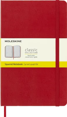 Блокнот Moleskine Classic,  240стр,  в клеточку,  твердая обложка,  красный [qp061r]