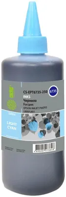 Чернила Cactus CS-EPT6735-250 T6735, для Epson, 250мл, светло-голубой