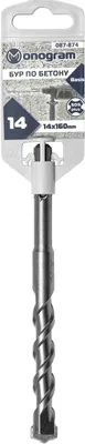 Бур MONOGRAM 087-874,  по бетону/кирпичу/камню,  14мм,  SDS-PLUS,  1шт