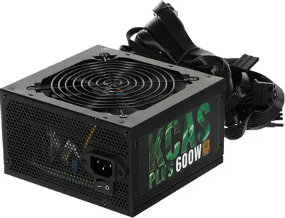 Блок питания Aerocool KCAS PLUS 600,  600Вт,  80 PLUS BRONZE,  120мм, черный, retail [kcas-600w plus]