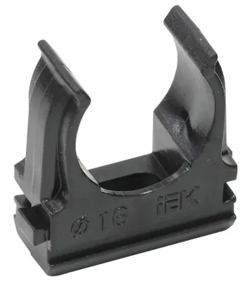 Держатель IEK CTA10D-CF16-K02-100 с защелкой, 16мм, полистирол, черный