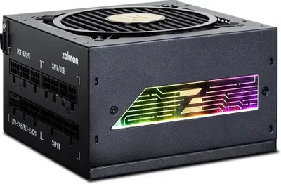 Блок питания Zalman ZM1000-TMX2 VIEW Gen.5,  1000Вт,  80 PLUS GOLD,  120мм, черный, retail