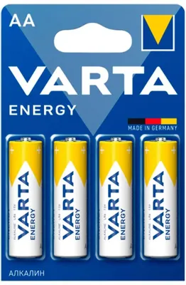 AA Батарейка VARTA Energy LR6 BL4 Alkaline,  4 шт.