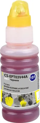 Чернила Cactus CS-EPT03V44A 101Y C13T03V44A, для Epson, 70мл, желтый