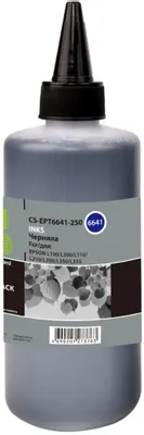 Чернила Cactus CS-EPT6641-250 T6641, для Epson, 250мл, черный
