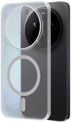 Чехол (клип-кейс) BORASCO Ice Magnet Case, для Xiaomi 17 Ultra, прозрачный матовый [76492]
