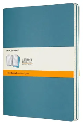 Блокнот Moleskine Cahier Journal,  120стр,  без разлиновки,  голубой [ch023b44]