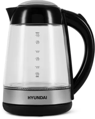 Чайник электрический Hyundai HYK-G3803, 1.7л, стекло
