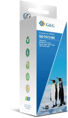 Чернила G&G GG-T6731BK, для Epson, 100мл, черный