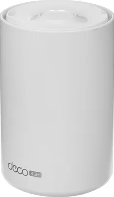 Бесшовный Mesh роутер TP-LINK Deco X10-4G,  Wi-Fi 6,  AX1500,  2.4/5ГГц, 3 WAN/LAN, 3G/4G, белый [deco x10-4g(1-pack)]