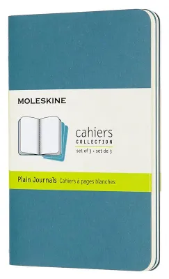 Блокнот Moleskine Cahier Journal,  64стр,  без разлиновки,  голубой [ch013b44]