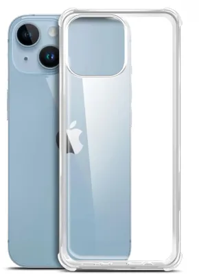 Чехол (клип-кейс) BORASCO Bumper Case, для Apple iPhone 14 Plus, противоударный, прозрачный [70826]