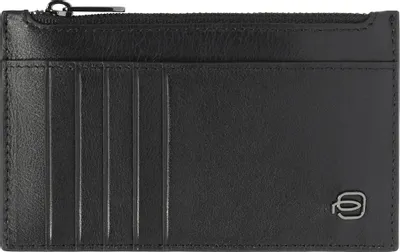 Чехол для кредитных карт Piquadro Blue Square PP6561B3R/N, кожа натуральная, черный