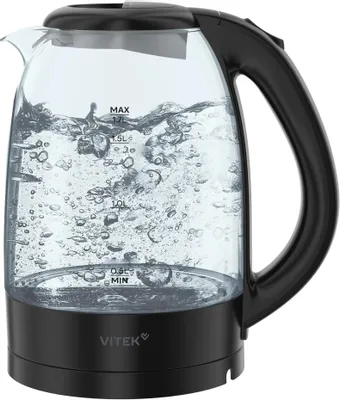 Чайник электрический Vitek VT-WK1012, 1.7л, стекло