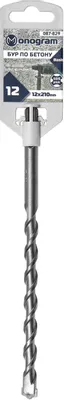 Бур MONOGRAM 087-829,  по бетону/кирпичу/камню,  12мм,  SDS-PLUS,  1шт