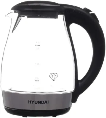 Чайник электрический Hyundai HYK-G2030, 1.7л, стекло/пластик