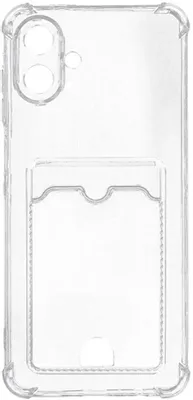 Чехол (клип-кейс) ZIBELINO Silicone Card Holder, для Samsung Galaxy A07, прозрачный [zsch-sam-a07-cam-trn]