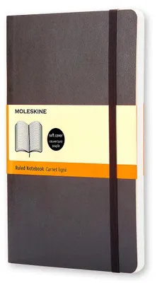 Блокнот Moleskine Classic Soft,  192стр,  в линейку,  мягкая обложка,  черный [qp616]