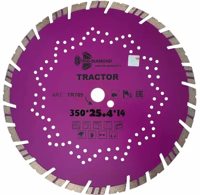 Отрезной диск TRIO-DIAMOND по железобетону,  350мм,  25.4мм [tr709]