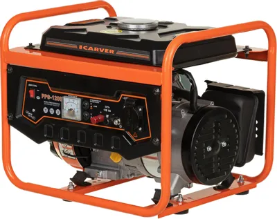 Бензиновый генератор CARVER PPG- 1200, 220/12 В, 1.05кВт [01.020.00002]