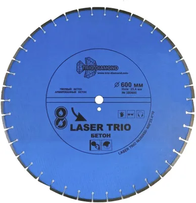 Отрезной диск TRIO-DIAMOND по железобетону,  600мм,  25.4мм [380600]