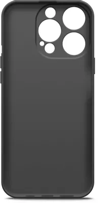 Чехол (клип-кейс) BORASCO Silicone Case, для Apple iPhone 15 Pro, черный [72416]