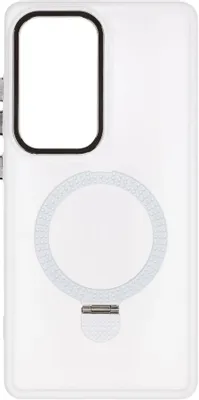 Чехол (клип-кейс) ZIBELINO Ring Stand Matte, для Samsung Galaxy S25 Ultra, белый [zrs-sam-s25-ul-mt-wht]
