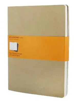 Блокнот Moleskine Cahier Journal,  120стр,  в линейку,  бежевый [qp421]