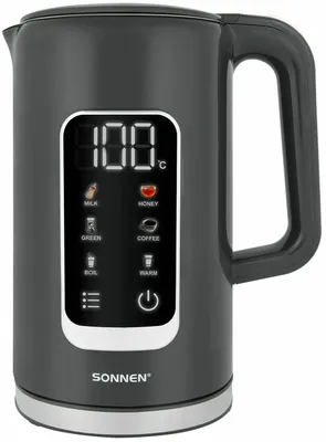 Чайник электрический SONNEN 8723G, 1.7л, пластик