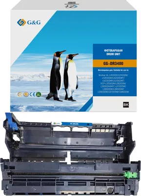 Блок фотобарабана G&G GG-DR3400 DR-3400 черный ч/б:30000стр. для HL-L5000D/L5100DN/L5200DW/L5200DWT/L6200DW/L6200DWT;DCP-L5500DN/L5600DN/L5650DN;MFC-L5700DW/L5800DW/L5850DW/L5900DW/L6700DW/L6800DW