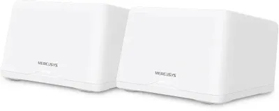 Бесшовный Mesh роутер MERCUSYS Halo H47BE,  Wi-Fi 7,  BE9300,  2.4/5/6ГГц, 3 WAN/LAN, белый, 2 шт. в комплекте [halo h47be(2-pack)]