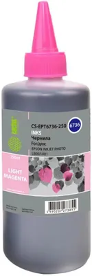Чернила Cactus CS-EPT6736-250 T6736, для Epson, 250мл, светло-пурпурный