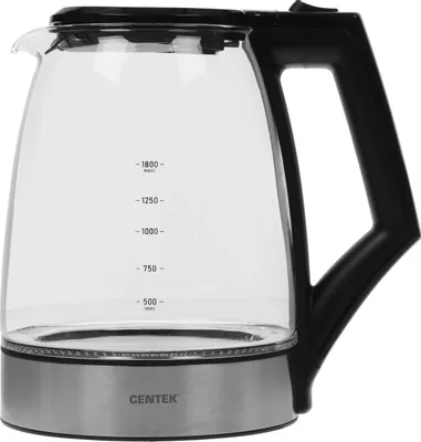 Чайник электрический CENTEK CT-0014, 1.8л, стекло/металл/пластик