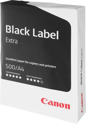 Бумага Canon Black Lable Extra B, A4, универсальная, 500л, 80г/м2, белый [8169b001]